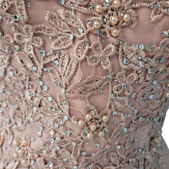 NWT Short Mauve Pink Dress Size 4 - Picture 6 of 7